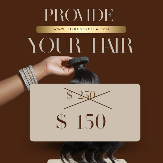 Wig making services (Provide your hair)